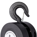 Chain Hoist 6600Lbs 3T Capacity 10Ft With 2 Heavy Duty Hooks,Manual Chain Hoist Steel Construction,Black Black Steel
