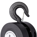 Chain Hoist 4400Lbs 2T Capacity 10Ft With 2 Heavy Duty Hooks,Manual Chain Hoist Steel Construction,Black Black Steel
