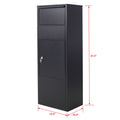 Large Package Delivery Parcel Mail Drop Box For Black, 10.5