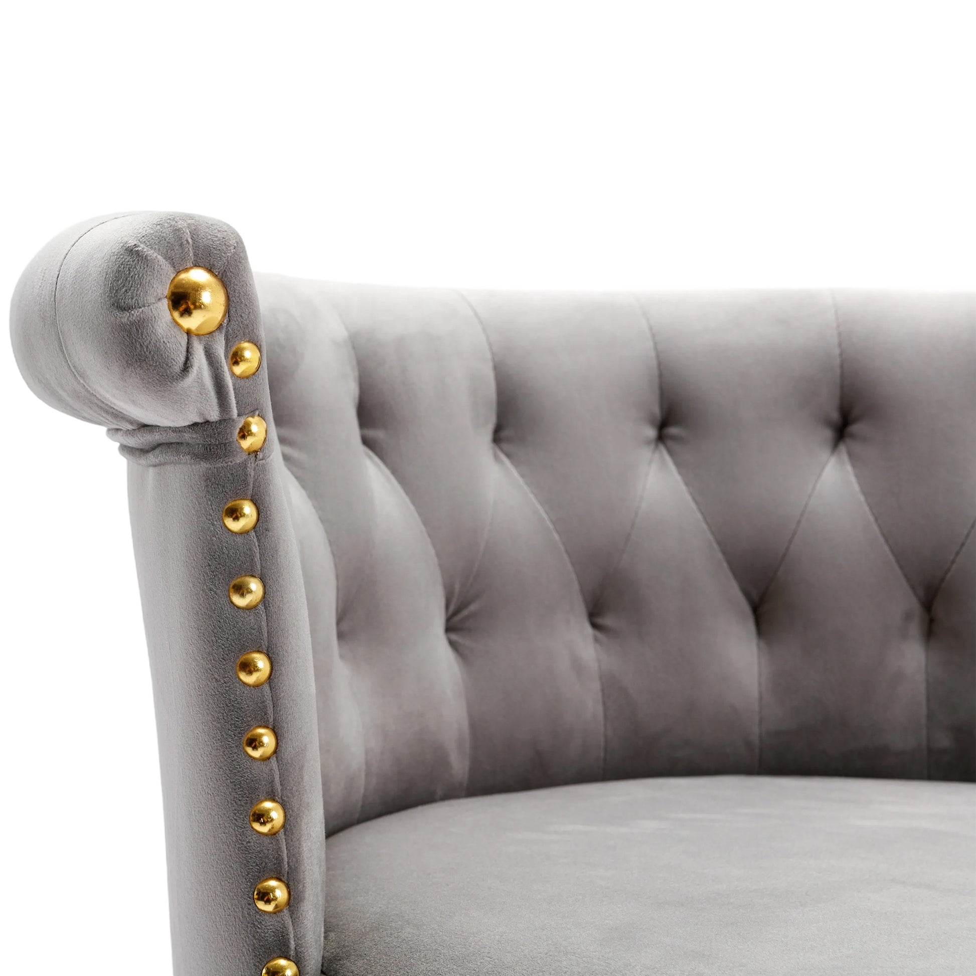 Coolmore Swivel Bar Stools Set Of 2 Adjustable Counter Height Chairs With Footrest For Kitchen, Dining Room 2Pc Set Gray Velvet