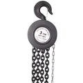 Chain Hoist 4400Lbs 2T Capacity 10Ft With 2 Heavy Duty Hooks,Manual Chain Hoist Steel Construction,Black Black Steel