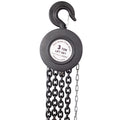Chain Hoist 11000Lbs 5T Capacity 10Ft With 2 Heavy Duty Hooks,Manual Chain Hoist Steel Construction,Black Black Steel