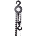 Chain Hoist 4400Lbs 2T Capacity 10Ft With 2 Heavy Duty Hooks,Manual Chain Hoist Steel Construction,Black Black Steel