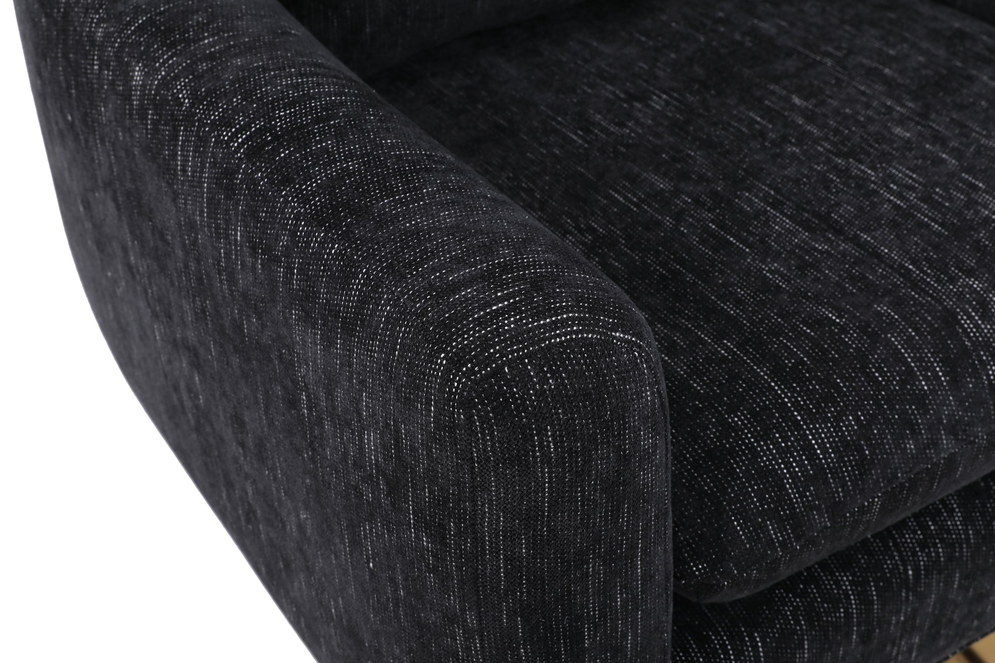 Classic Mid Century 360 Degree Swivel Accent Chair, Black Linen Black Primary Living Space American Design Foam Linen