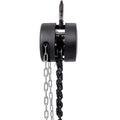 Chain Hoist 2200Lbs 1T Capacity 10Ft With 2 Heavy Duty Hooks,Manual Chain Hoist Steel Construction,Black Black Steel