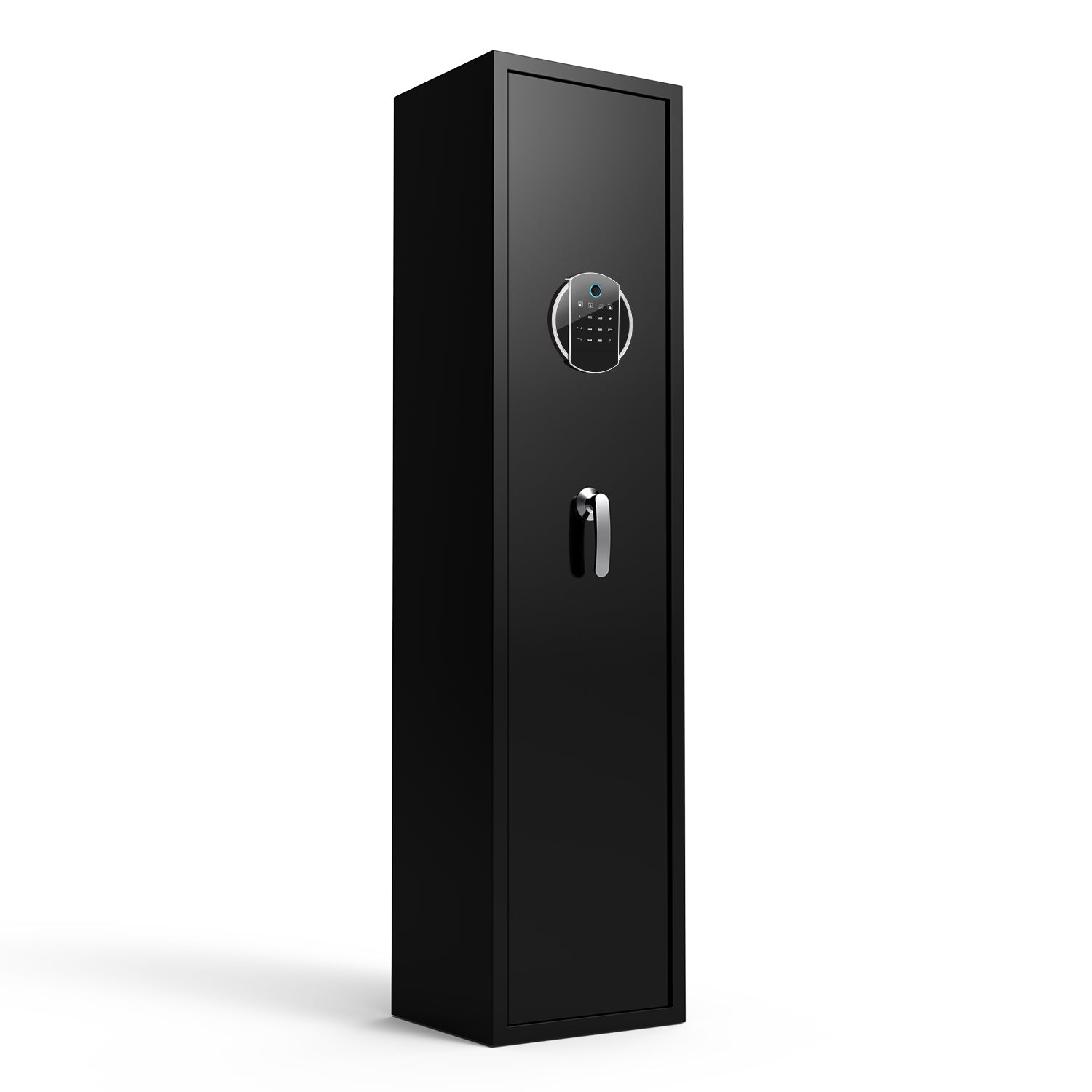 Large Capacity Quick Access Fingerprint Safe,4 5 Biometric Metal Rifle Security Cabinet Safe Locker Black Steel