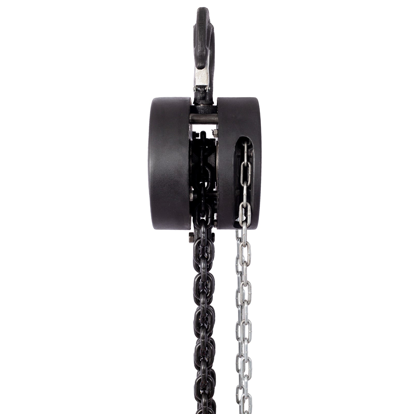 Chain Hoist 4400Lbs 2T Capacity 10Ft With 2 Heavy Duty Hooks,Manual Chain Hoist Steel Construction,Black Black Steel