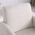 Reading Armchair Living Room Comfy Accent Chairs, Bedroom Chairs For Office Bedroom With Arm Rest, Lounge Chair For Office And Study Beige Fabric