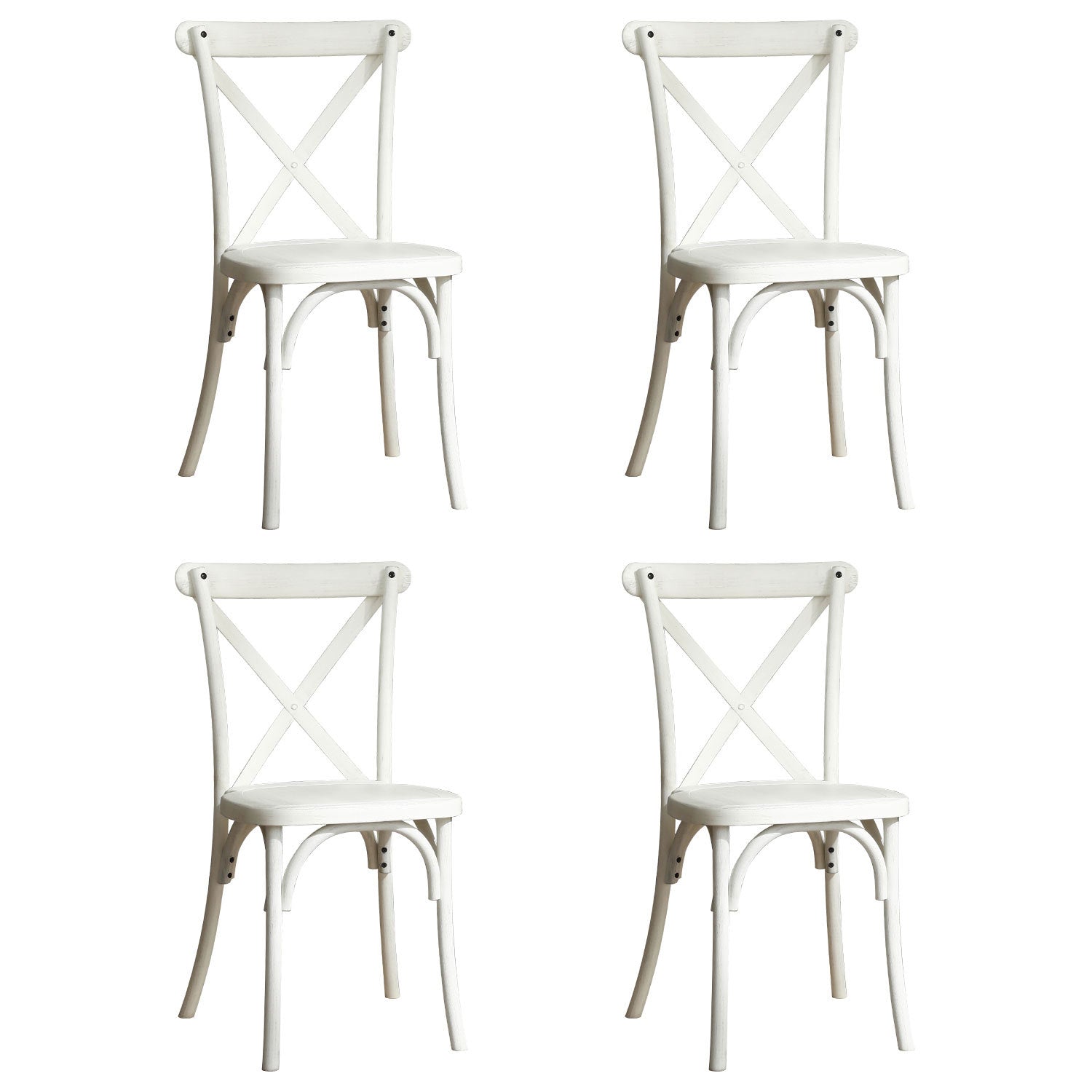 4 Pack Resin X Back Chair, Mid Century Chair Modern Farmhouse Cross Back Chair For Kitchen ,Lime Wash Lime White Vintage Resin