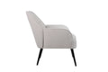 Modern Mid Century Chair Linen Sherpa Armchair For Living Room Bedroom Office Easy Assemble Beige Beige Foam Linen