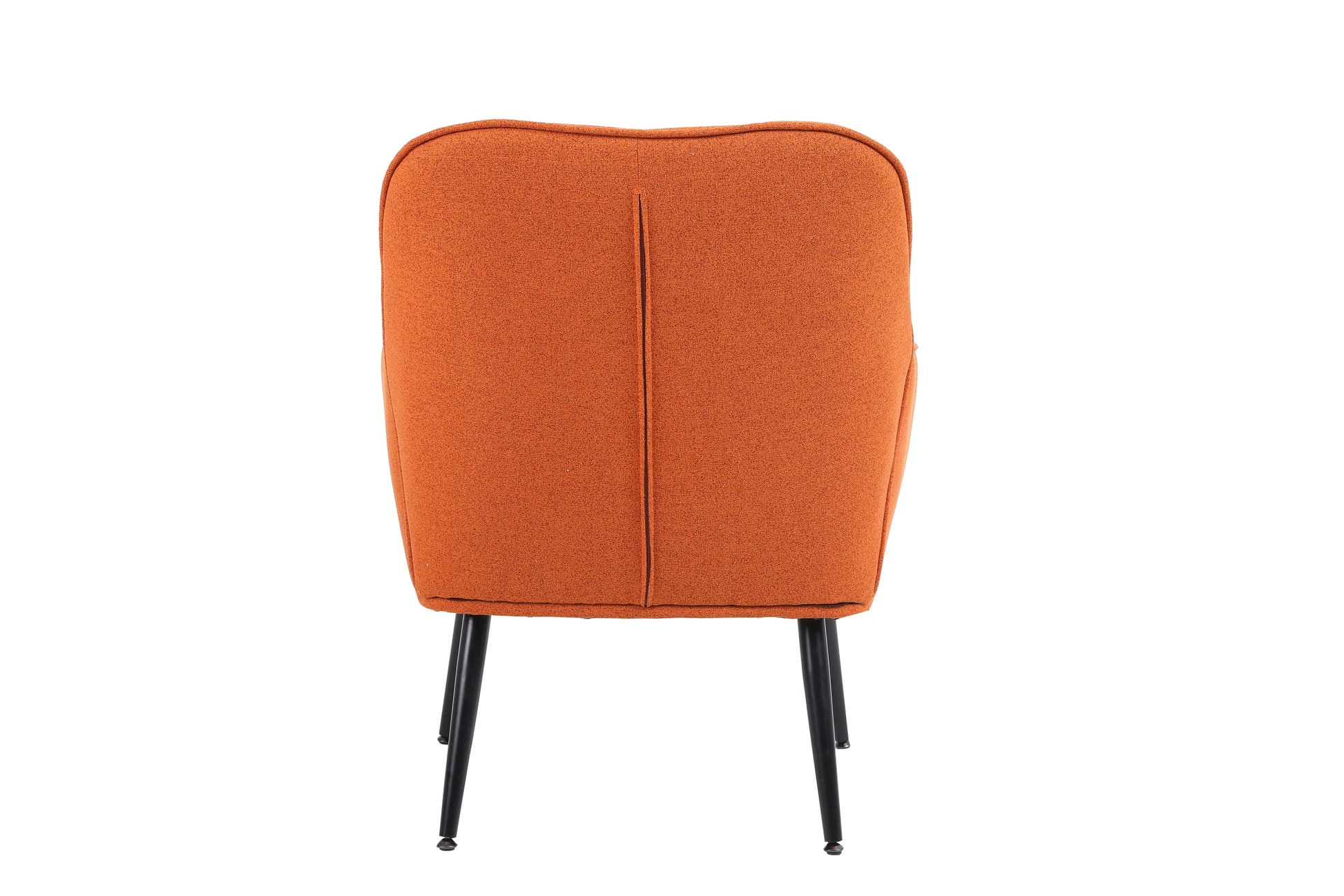 Modern Mid Century Chair Linen Sherpa Armchair For Living Room Bedroom Office Easy Assemble Orange Orange Primary Living Space Foam Linen