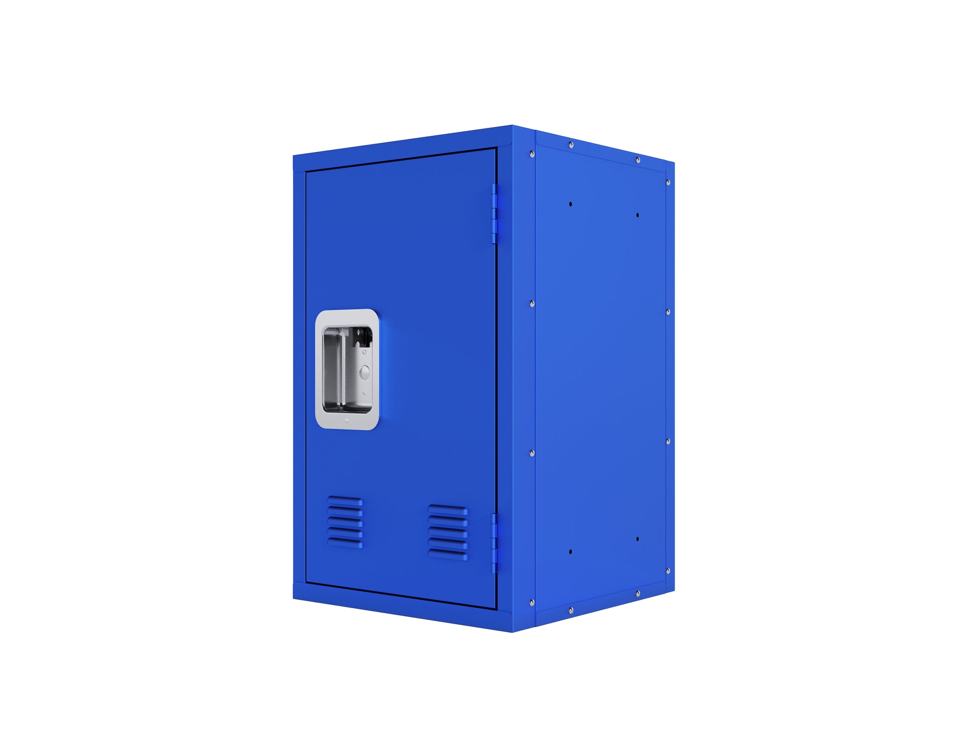 24" H Locker Storage Cabinet, Metal Locker Storage Cabinet With 1 Doors, Small Metal Locker,Lockable Storage Cabinet,For Employees,Office,Kids Locker Assembly Required Elegant Bule Blue Steel