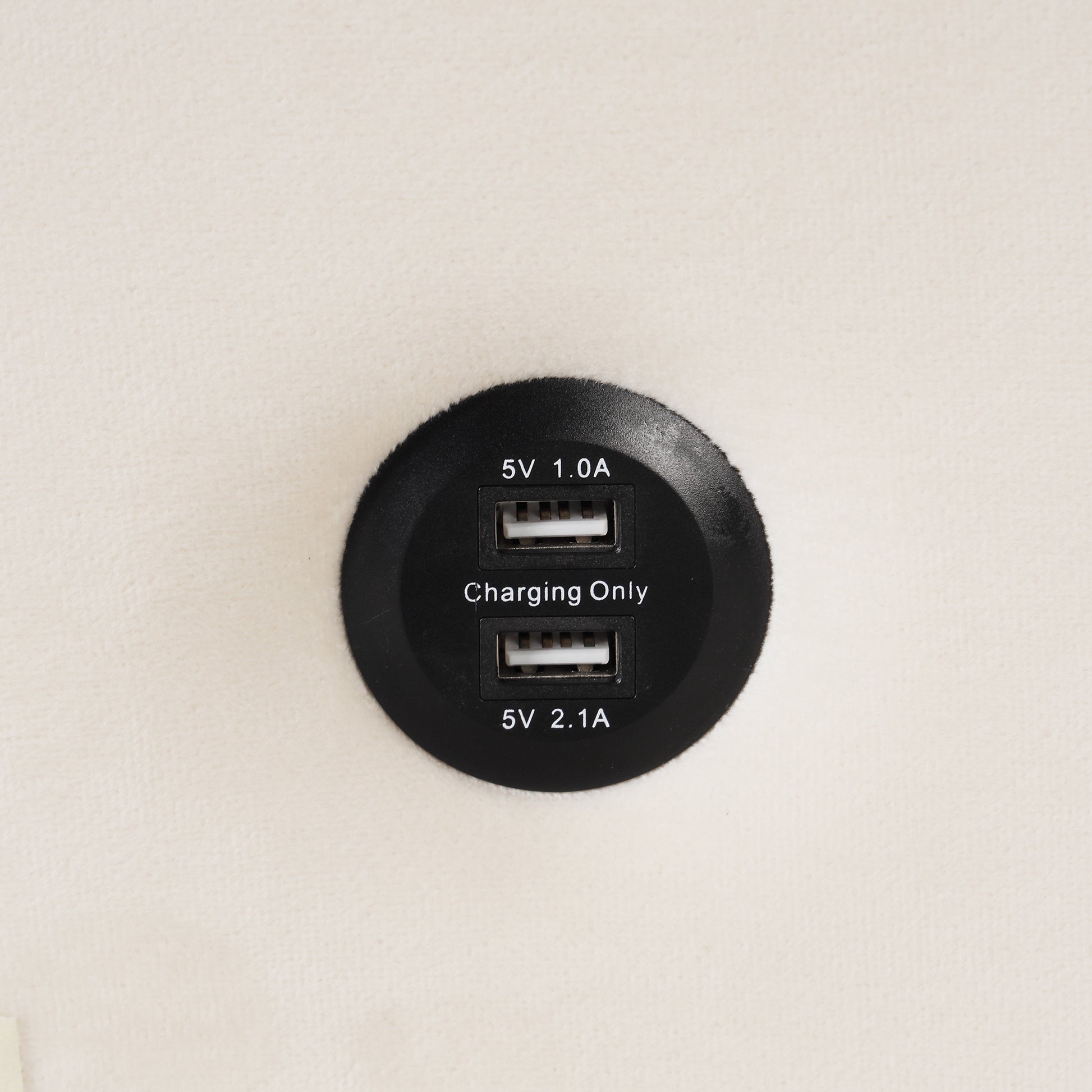 58" 4 1 Multi Functional Sofa Bed With Cup Holder And Usb Port For Living Room Or Apartments Milky White Milk White Foam 2 Seat