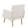 Reading Armchair Living Room Comfy Accent Chairs, Bedroom Chairs For Office Bedroom With Arm Rest, Lounge Chair For Office And Study Beige Fabric