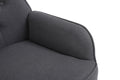 Modern Mid Century Chair Linen Sherpa Armchair For Living Room Bedroom Office Easy Assemble Dark Grey Dark Gray Primary Living Space Foam Linen
