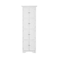 Tall Storage Cabinet With Doors And 4 Shelves For