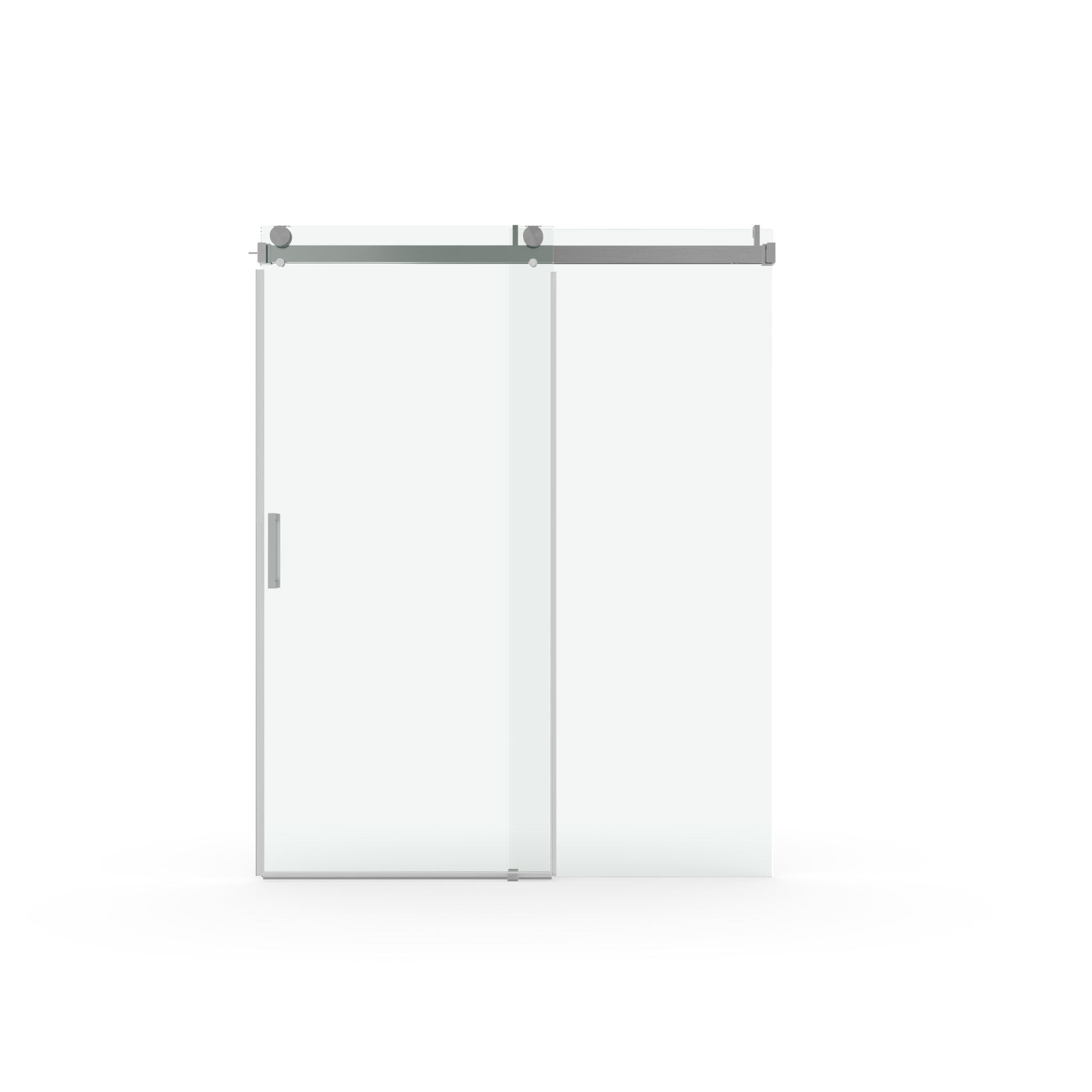 56 To 60 In. W X 76 In. H Sliding Frameless Soft Close Shower Door With Premium 3 8 Inch 10Mm Thick Tampered Glass In Brushed Nickel 22D01 60Bn Brushed Nickel Tempered Glass