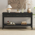 Contemporary 3 Drawer Console Table With 1 Shelf, Entrance Table For Entryway, Hallway, Living Room, Foyer, Corridor Black Primary Living Space American Design Mdf