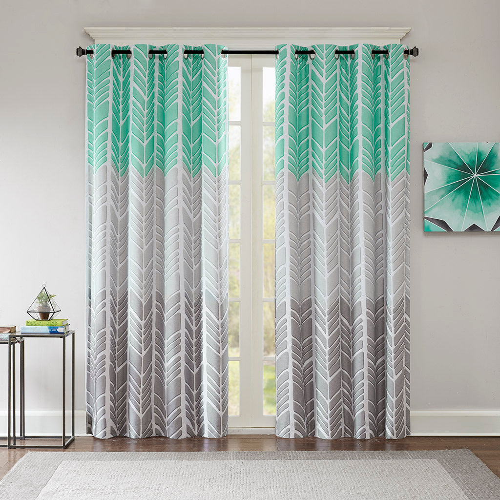 Printed Total Blackout Curtain Panel Only 1 Pc Panel Multicolor Polyester