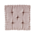 Poly Chenille Square Floor Pillow Cushion blush-polyester