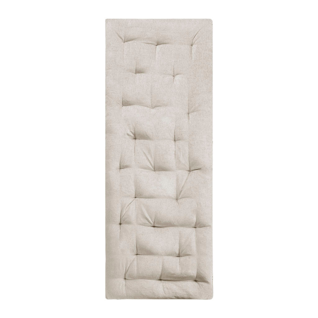 poly chenille lounge floor pillow cushion Ivory ivory - polyester