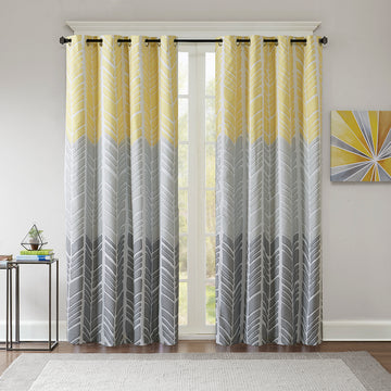 Printed Total Blackout Curtain Panel Only 1 Pc Panel Multicolor Polyester