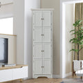 Tall Storage Cabinet With Doors And 4 Shelves For