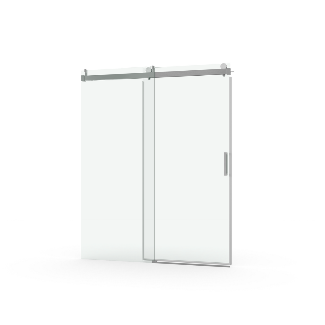 68 To 72 In. W X 76 In. H Sliding Frameless Soft Close Shower Door With Premium 3 8 Inch 10Mm Thick Tampered Glass In Brushed Nickel 22D01 72Bn Brushed Nickel Stainless Steel