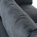 Upholstered Modular Sofa With Usb Charge Ports,Wireless Charging And Built In Bluetooth Speaker In Arm,Sectional Sofa For Living Room Apartment 4 Seater Gray Polyester 4 Seat