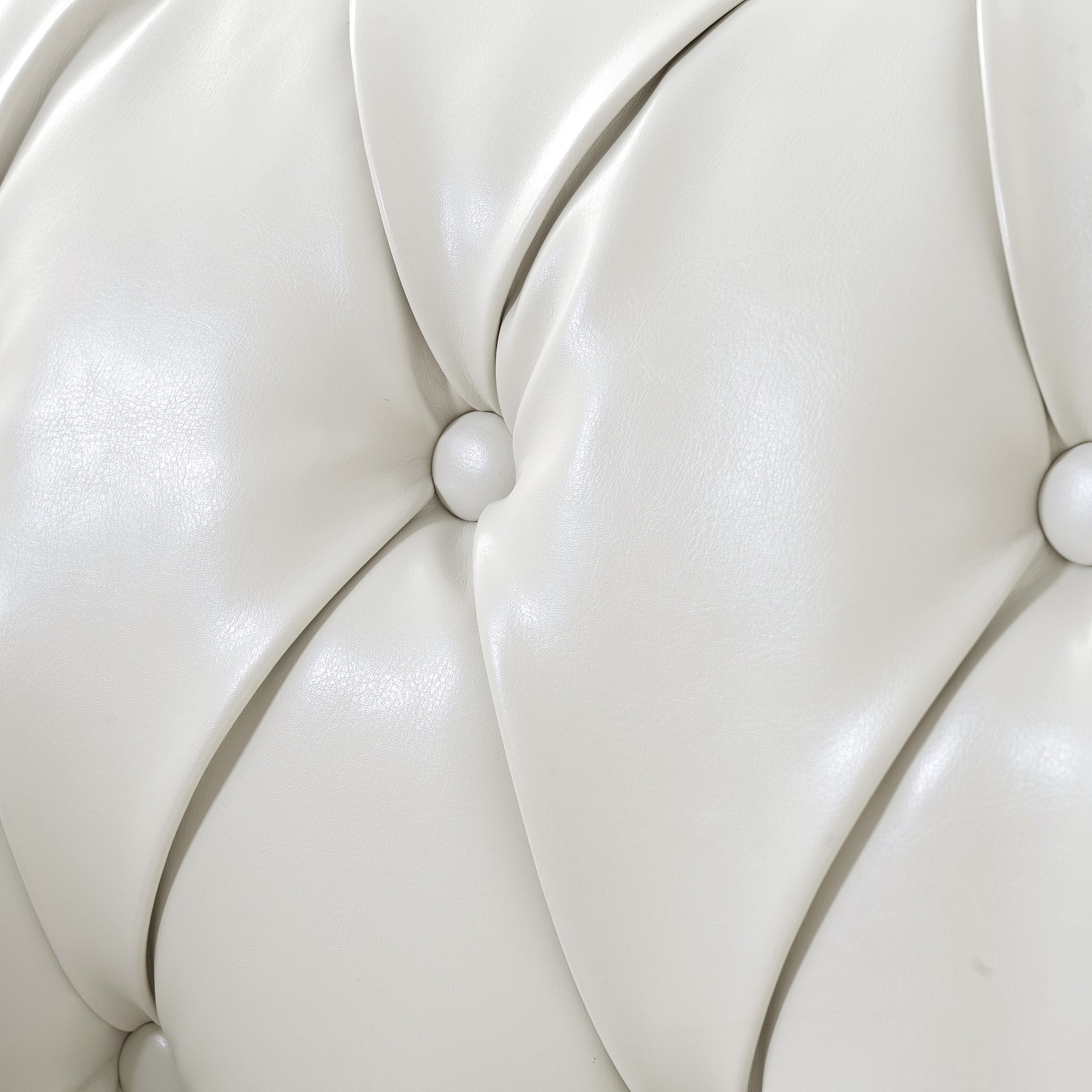 1 Seater Sofa For Living Room White Pu