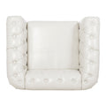1 Seater Sofa For Living Room White Pu