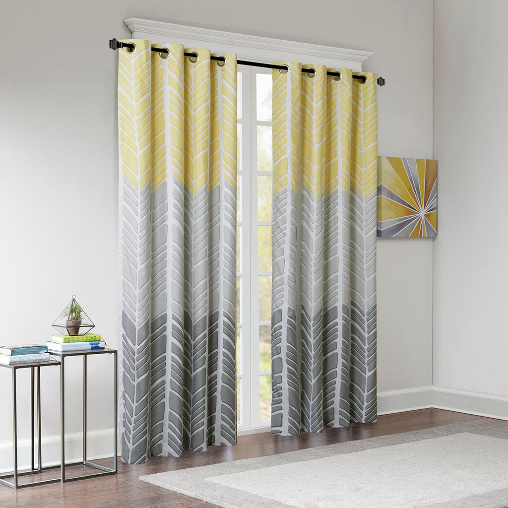 Printed Total Blackout Curtain Panel Only 1 Pc Panel Multicolor Polyester