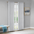 Room Darkening Poly Velvet Rod Pocket Back Tab Curtain Panel Pair 2 Pcs Window Panels Light Grey Polyester