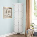 Tall Storage Cabinet With Doors And 4 Shelves For