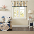 Printed Valance Navy 50X18