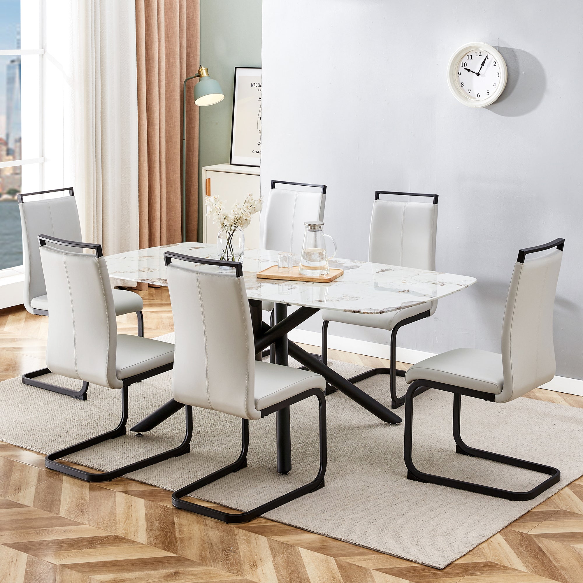 【送料無料】Marble Counter Table 81JaT36aLhL._AC_UF894,