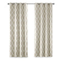 Printed Ikat Blackout Curtain Panel Only 1 Pc Panel Taupe Polyester