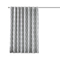 Printed Ikat Blackout Patio Curtain Only 1 Pc Panel Grey Polyester