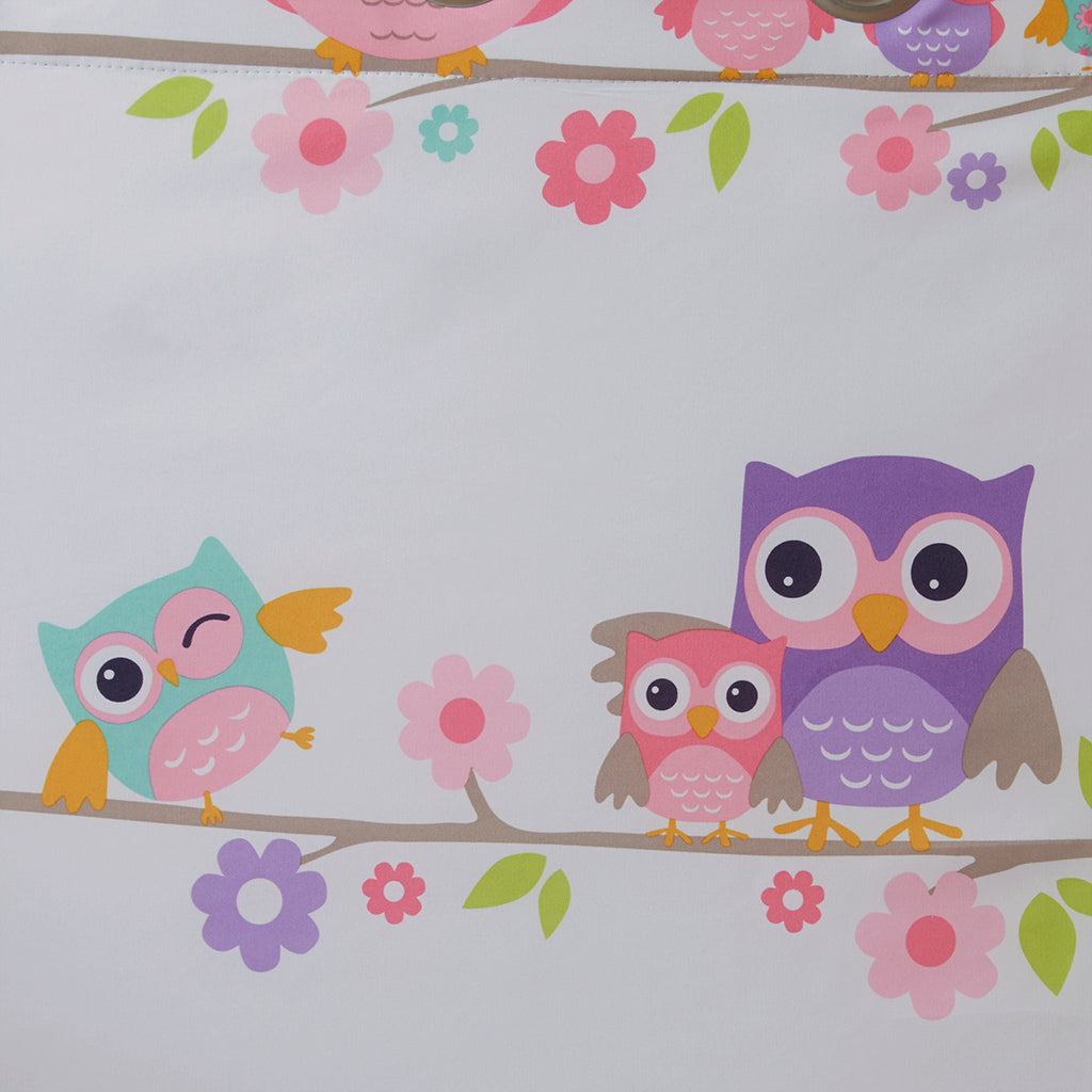 Owl Printed Blackout Curtain Panel Only 1 Pc Panel Multi Polyester