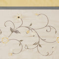 Embroidered Window Valance Yellow 50X18