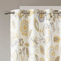 Jacquard Printed Room Darkening Curtain Panel Only 1 Pc Panel Multicolor Polyester