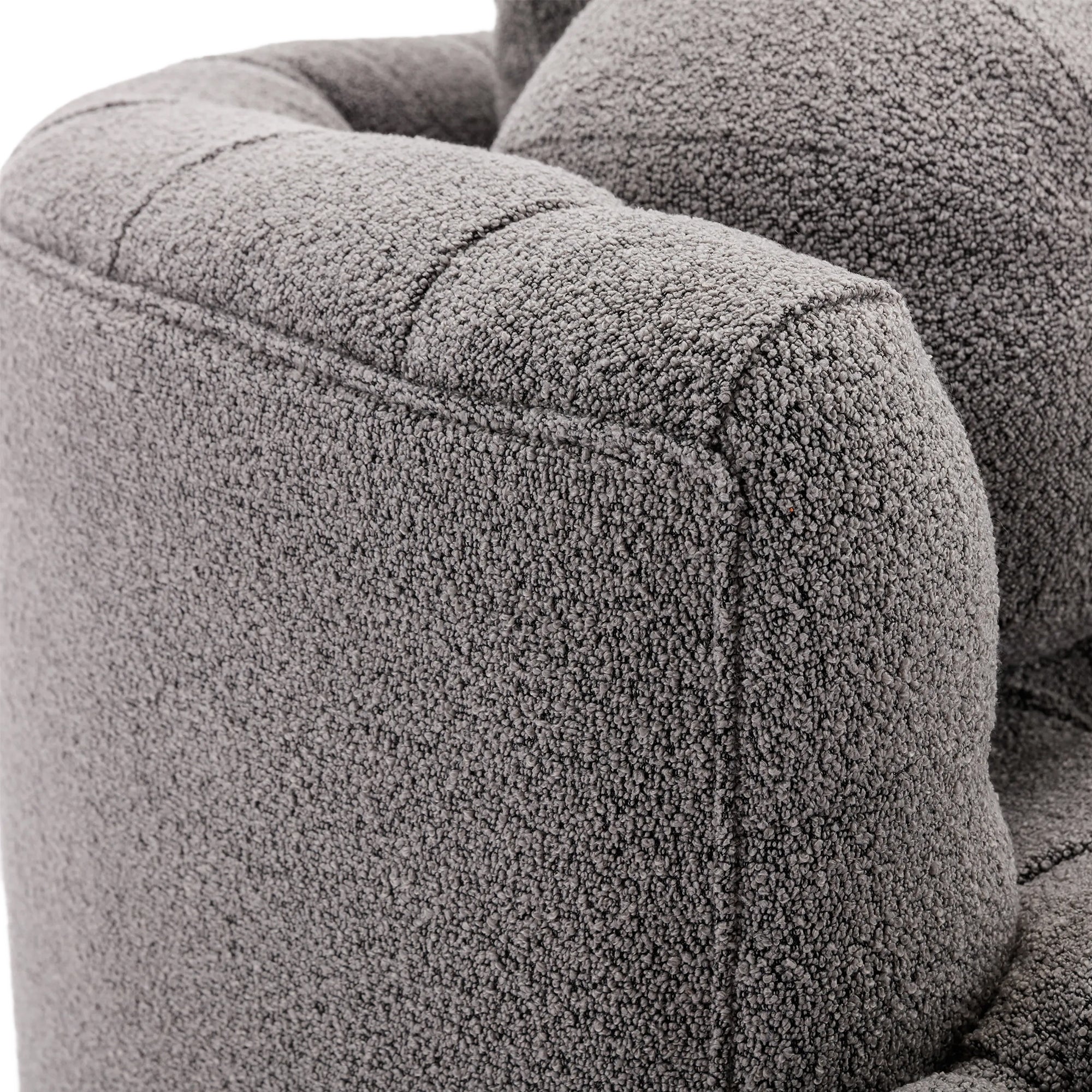 COOLMORE Modern swivel accent chair barrel chair for dark gray-linen