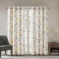 Jacquard Printed Room Darkening Curtain Panel Only 1 Pc Panel Multicolor Polyester