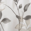 Burnout Printed Curtain Panel Grey Polyester