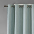 Printed Heathered Blackout Grommet Top Curtain Panel Only 1 Pc Panel Dusty Seafoam Polyester