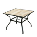 Outdoor Patio Dining Table Square Metal Table