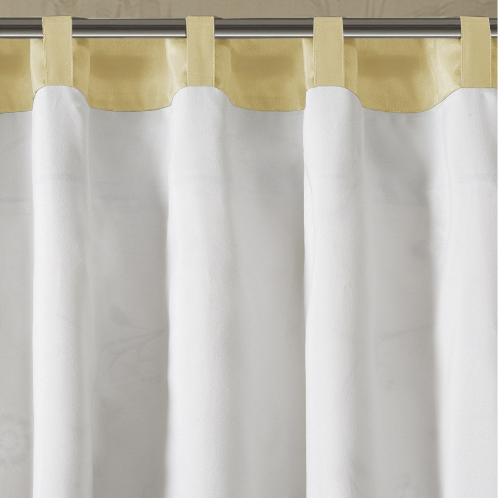 Embroidered Window Valance Yellow 50X18" Multicolor Polyester