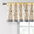 Embroidered Window Valance Yellow 50X18