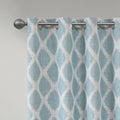 Printed Ikat Blackout Curtain Panel Only 1 Pc Panel Aqua Polyester