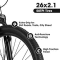 S26103 26 inch Mountain Bike for Teenagers Girls white-steel
